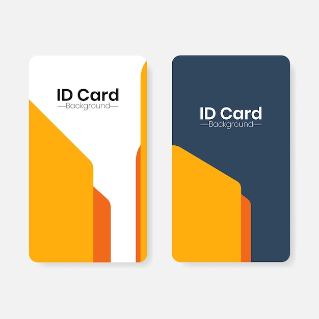 Vector minimalist background template for id cards