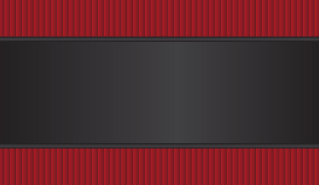 Carta da parati sfondo minimalista linea a strisce nere e rosse, forma geometrica moderna ed elegante