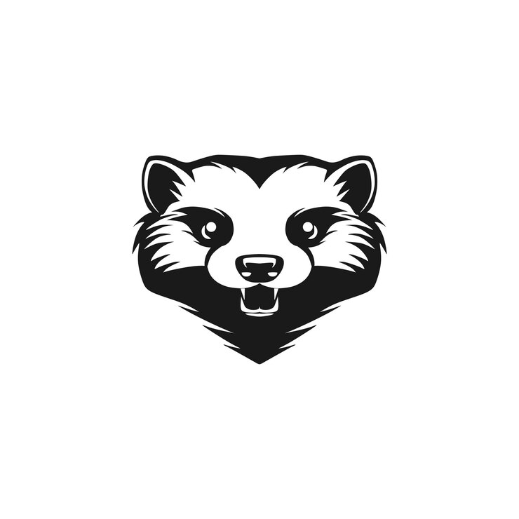 Minimalist Badger sport vector mascot logo design by Mogarcreative