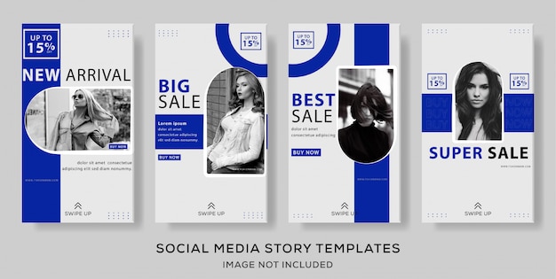 Minimalist banner social media story template