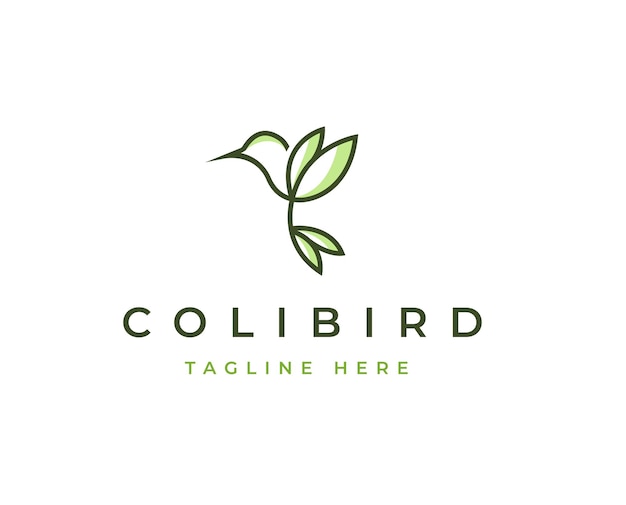minimalist bird logo with clean and elegant lines style design vector illustration