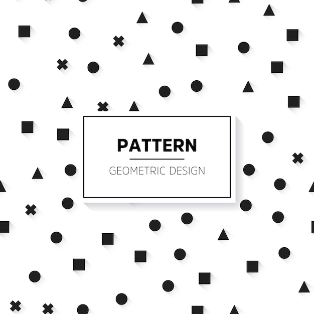 Minimalist black and white pattern