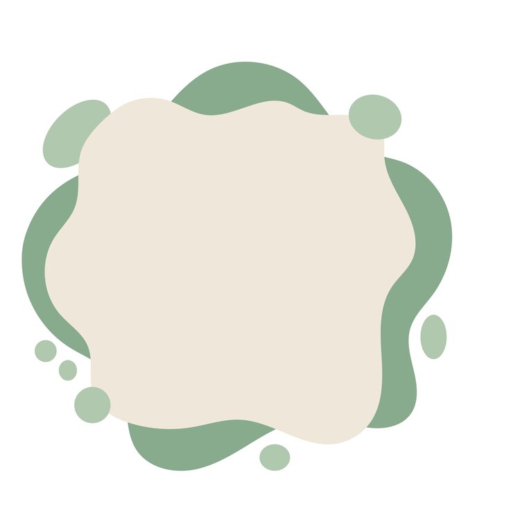 Vector minimalist blob text box