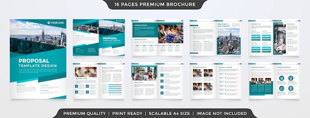 Minimalist business brochure template