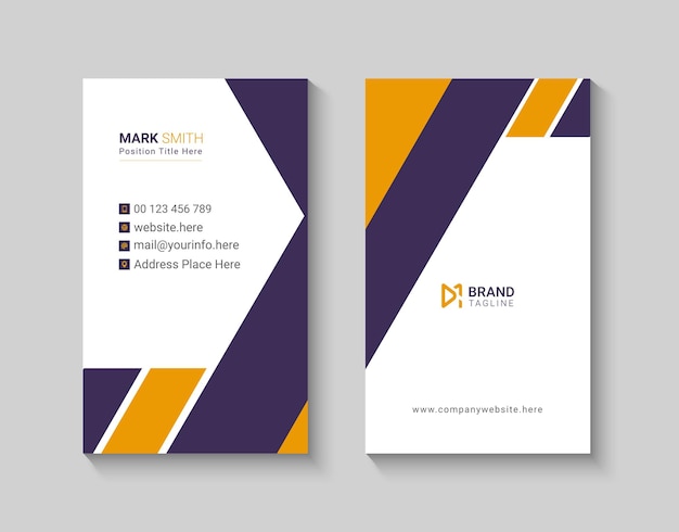 Minimalist business card design template