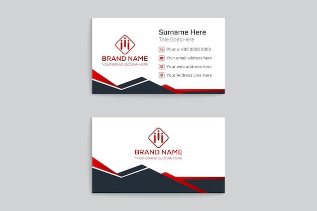 Minimalist business card design