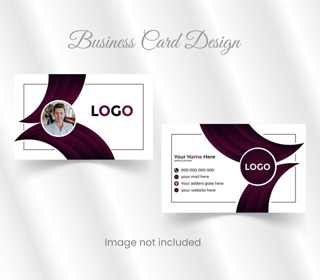 Minimalist Business Card Template Modern Business Card