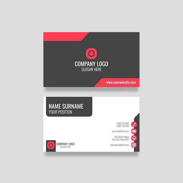 Minimalist business card template