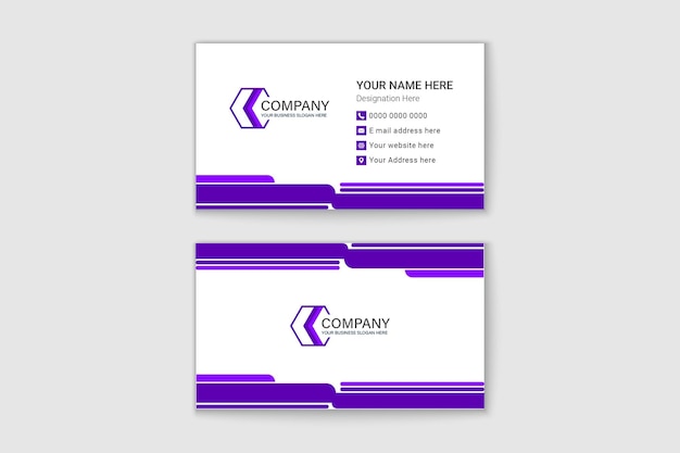 Minimalist business card template