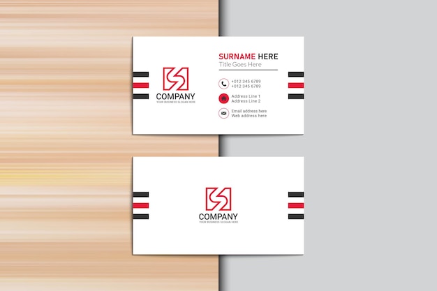 Minimalist business card template