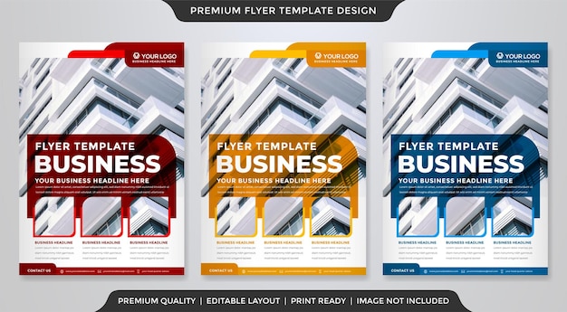 minimalist business flyer template