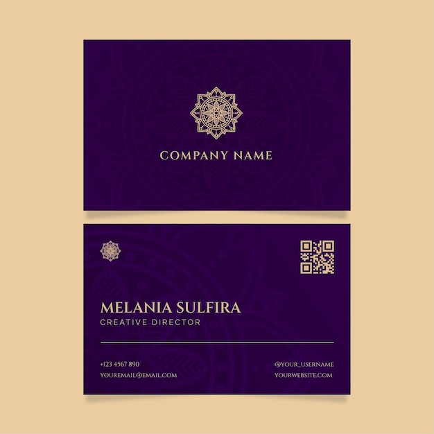 Minimalist business identity cards template