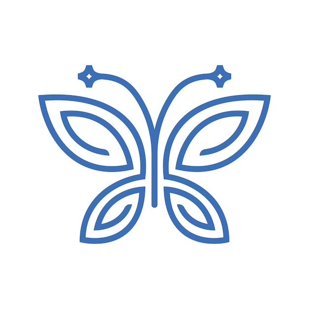 Vector minimalist butterfly