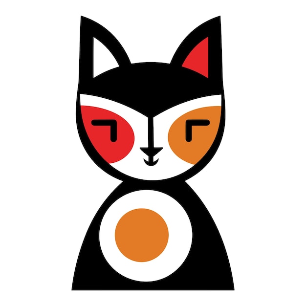 Minimalist cat illustration