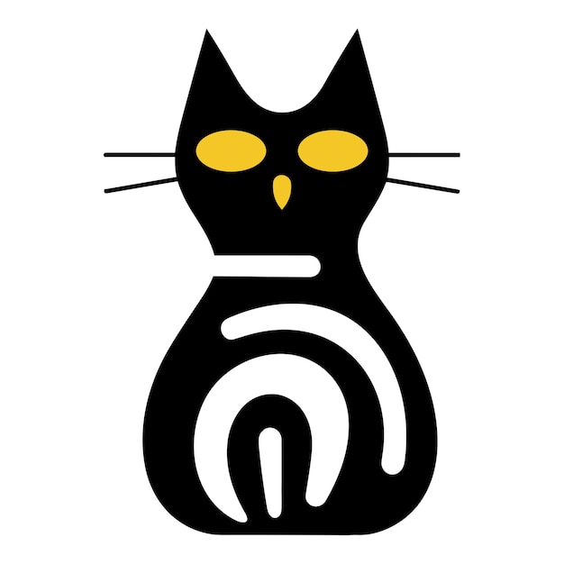 Minimalist cat illustration
