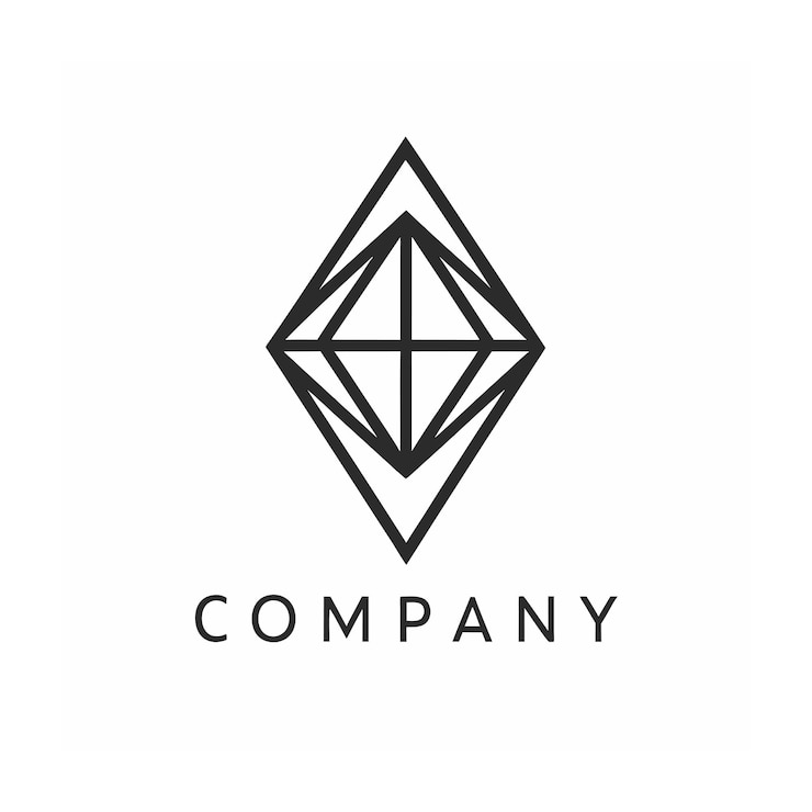 Vector minimalist company logo template