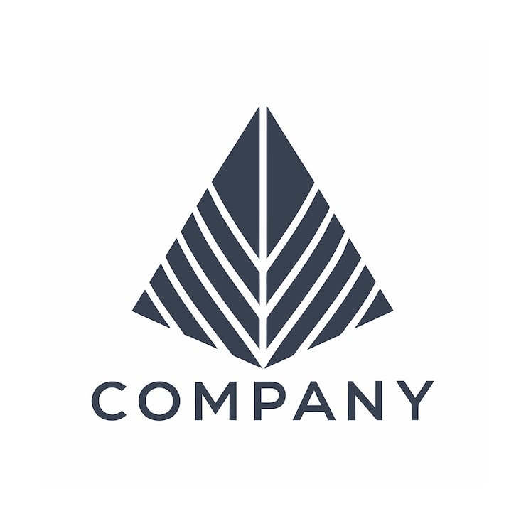 Vector minimalist company logo template