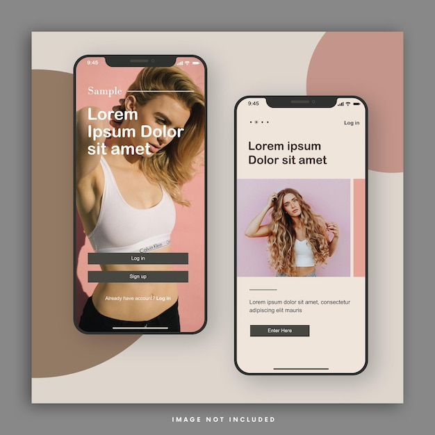 Vector minimalist concept ui or ux design app