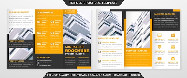 Modello di brochure aziendale minimalista