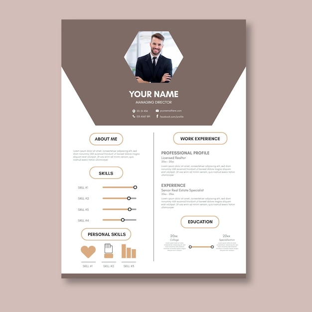 Minimalist curriculum vitae template