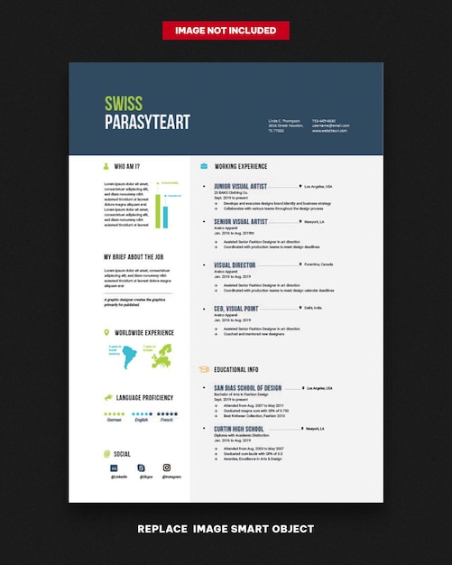 Minimalist cv template