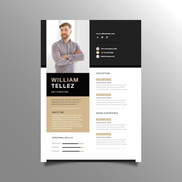 Minimalist cv template