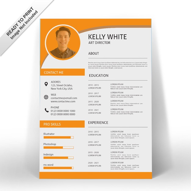 Minimalist cv template