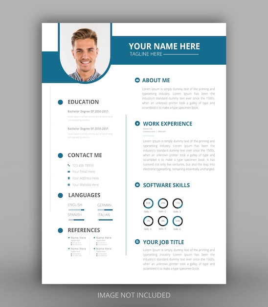 Minimalist cv template