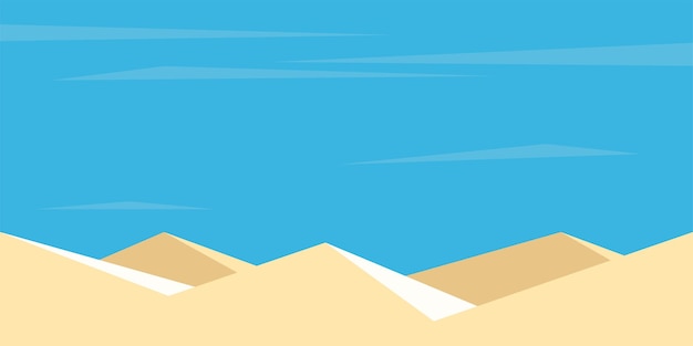 Minimalist desert landscape