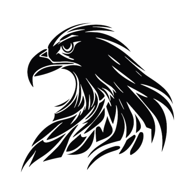 Minimalist Eagle Icon Pictogram Style Vector Image