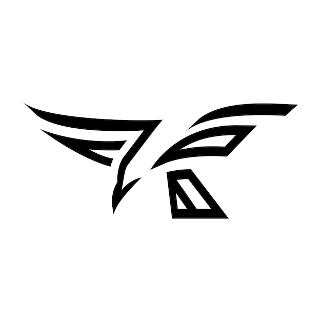 Minimalist eagle logo