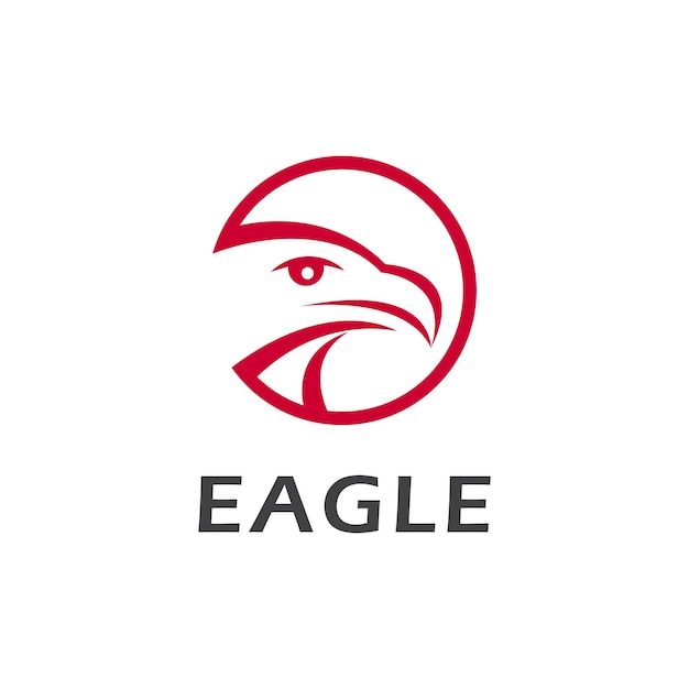 Minimalist eagle logo