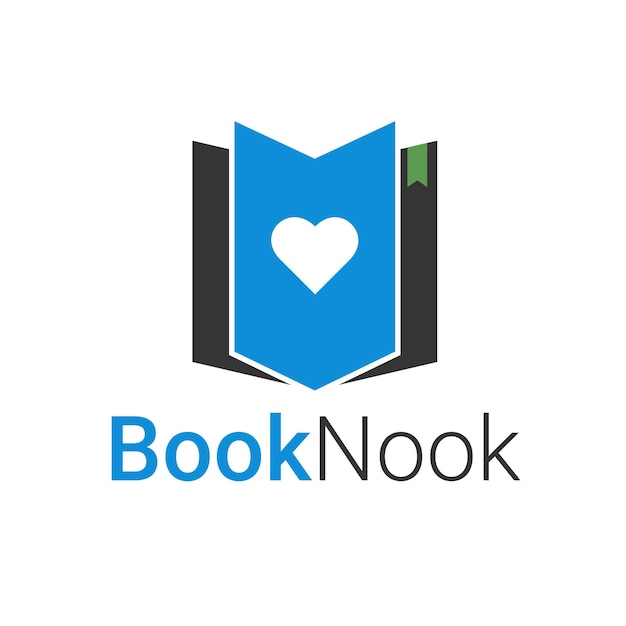 minimalist eBook store logo design template