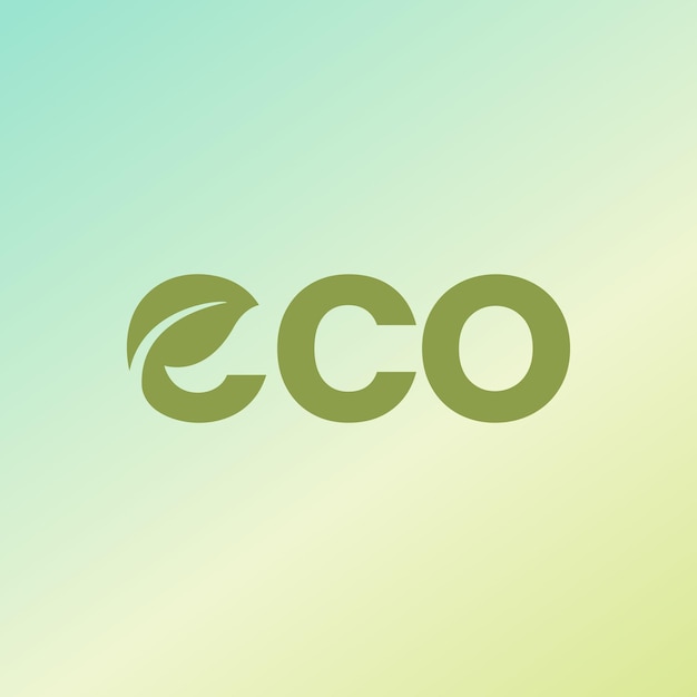 Logo ecologico minimalista