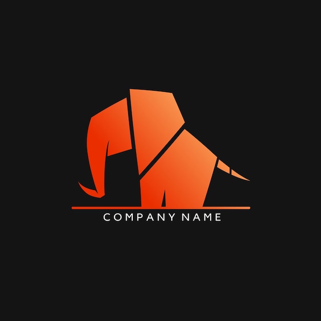 Minimalist Elephant Logo Design