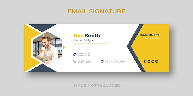 Minimalist email signature template