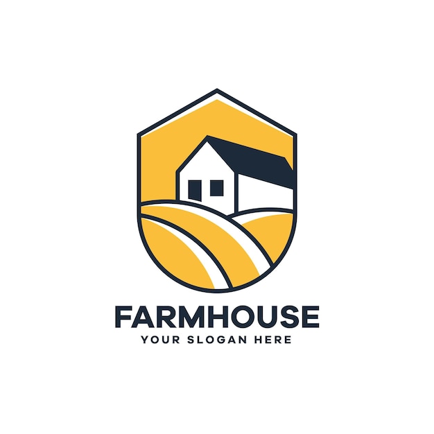 Logo minimalista della fattoria