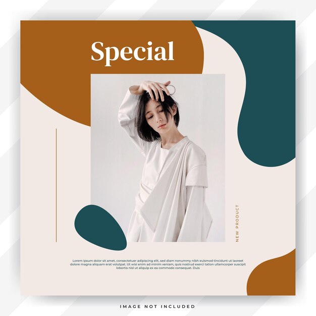 minimalist fashion sale instagram post template