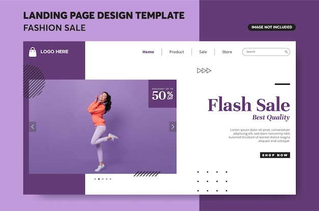Minimalist Fashion Sale Landing Page