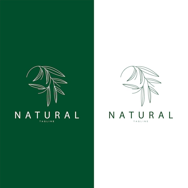 Minimalist Feminine Botanical Flower Beauty Line Plant Logo Design Vector illustration