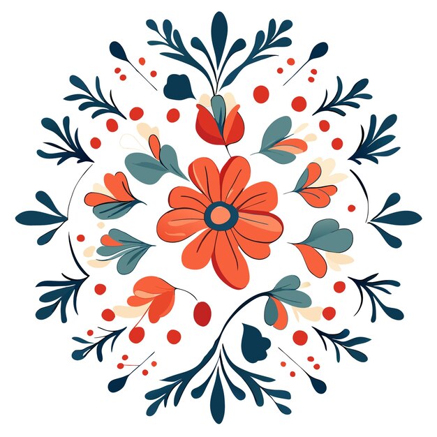 Vector minimalist floral art vector