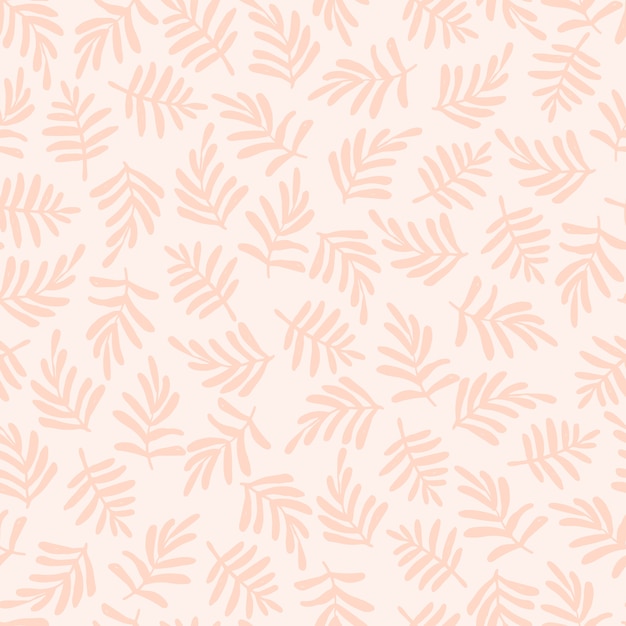 Minimalist floral seamless pattern. Secondary coordinating backdrop with plants. 