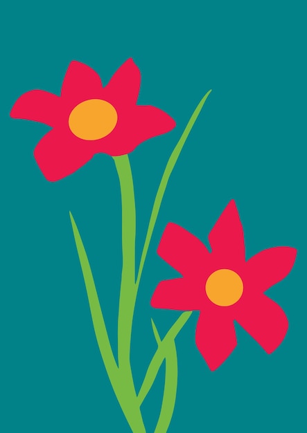 Minimalist Flower Art