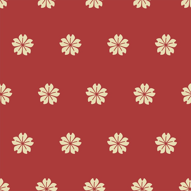 꽃잎과 미니멀리스트 꽃 원활한 패턴