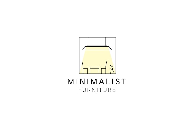 Minimalist Furniture Logo Design Template