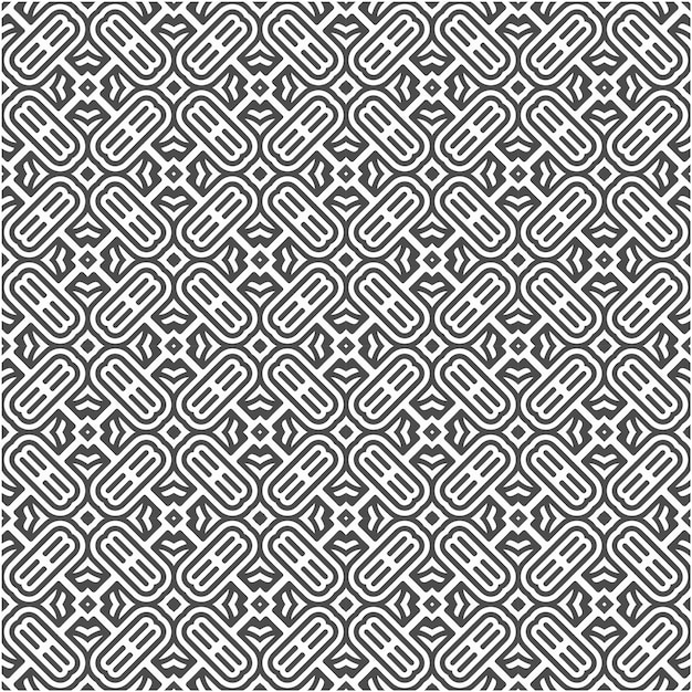 Minimalist geometric line abstract seamless pattern  