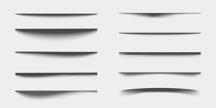 Vector minimalist gradient shadow line set vector set of black minimal gradient shadow lines in various designs minimal gradient shadow line vector collection gradient shadow line vector set