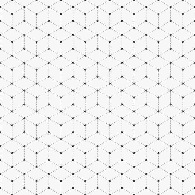 Vector minimalist hexagons geometric seamless pattern wallpaper