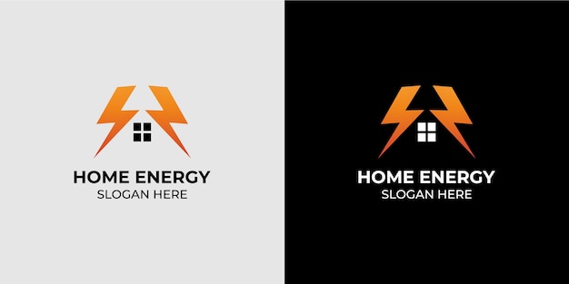 Minimalist home energy logo