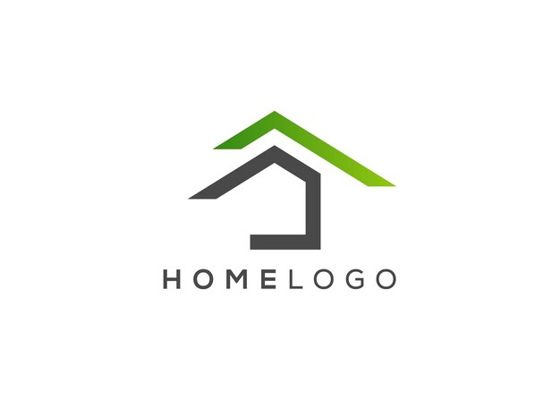 minimalist home icon vector logo modern home real estate vector logo